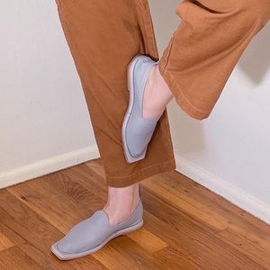 Wal & Pai Malaga Flat Modern Loafer in Concrete Nappa Size 37 New in Box